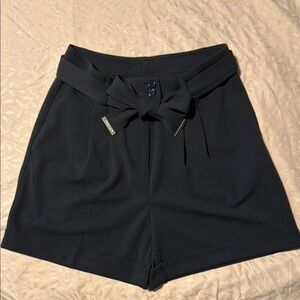 Anne Klein High Waist Black Tailored Shorts